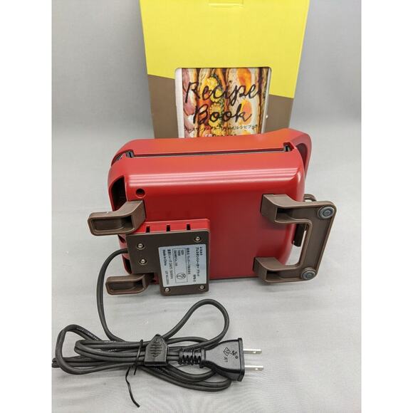 Recolte PRESS SAND MAKER RPS-2 Quilt Sandwich toaster 100V Red - Picture 8 of 14